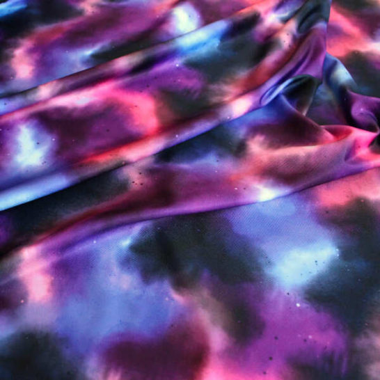 Tela de licra para leggings estampado abstracto nebulosa